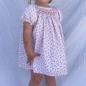 Smocked Rosebud Dress